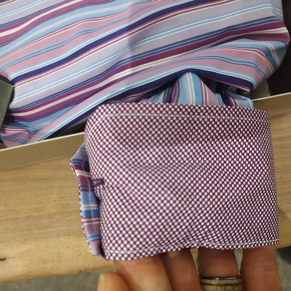 Bugatchi Long sleeve purple NWT - Picture 4 of 6